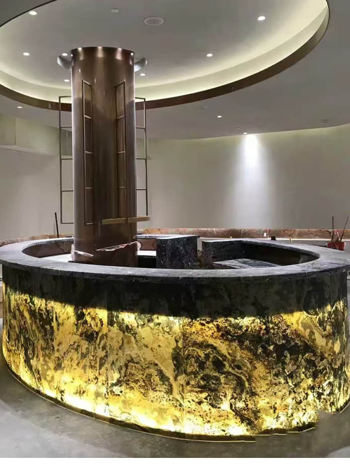 Flexible real thin stone translucent veneer